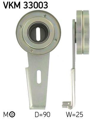 Rolo tensor da correia trapezoidal estriada SKF ref. VKM 33003